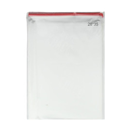 ПАКЕТ УПАКОВОЧНЫЙ 100ШТ С КЛЕЙКОЙ ЛЕНТОЙ 28*35СМ