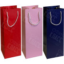 ПАКЕТ ЦВЕТНОЙ "БУТЫЛКА" 12Х39Х9 СМ ОДНОТОННЫЙ 7014