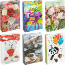 ПАКЕТ ЦВЕТНОЙ БОЛЬШОЙ "МИКС" ВЕРТИКАЛЬНЫЙ 25Х39Х8 СМ 5038