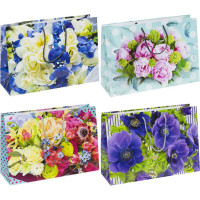 ПАКЕТ ЦВЕТНОЙ БОЛЬШОЙ "ЦВЕТЫ" 36Х25Х8,5 СМ ГОРИЗОНТАЛЬНЫЙ 5004