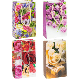 ПАКЕТ ЦВЕТНОЙ МАЛЫЙ "БУКЕТ" 11Х18Х5 СМ 1017