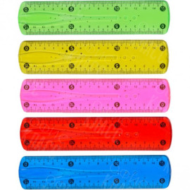 ЛИНЕЙКА  15 СМ ПЛАСТИКОВАЯ НЕЛОМАЙКА