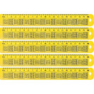 ЛИНЕЙКА 20 СМ, ПЛАСТИКОВАЯ "ТАБЛИЦА УМНОЖЕНИЯ"