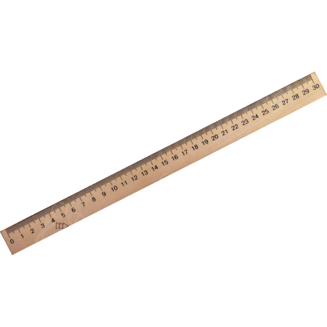 ЛИНЕЙКА 30СМ ДЕРЕВЯННАЯ
