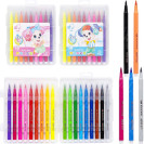 ФЛОМАСТЕР - КИСТОЧКА 18 ЦВЕТОВ 215-18 В ПЛАСТИКОВОМ БОКСЕ