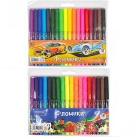 ФЛОМАСТЕРЫ 18 ЦВЕТОВ ФЛОМИКИ "C"