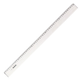 ЛИНЕЙКА ПЛАСТИКОВАЯ AXENT 7350-A, 50 СМ, ПРОЗРАЧНАЯ