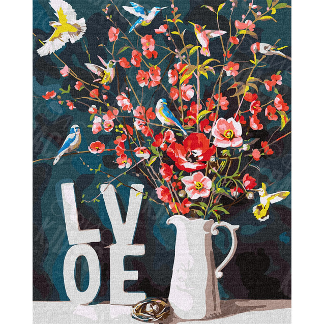 КАРТИНА ПО НОМЕРАМ - С ЛЮБОВЬЮ ©IRA VOLKOVA