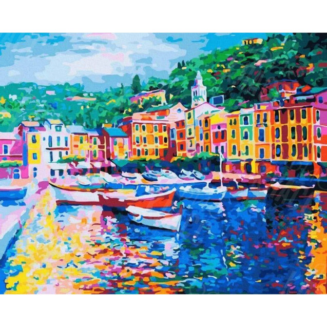КАРТИНА ПО НОМЕРАМ "МОРСКОЙ ПЕЙЗАЖ" RAINBOW ART (GX44156)