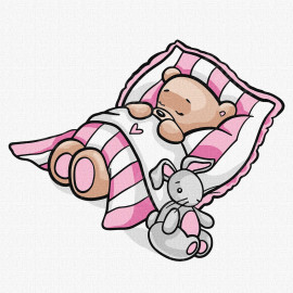 КАРТИНА ПО НОМЕРАМ - ТАИНСТВЕННЫЕ СНЫ ©TANYA_BONYA 25Х25СМ