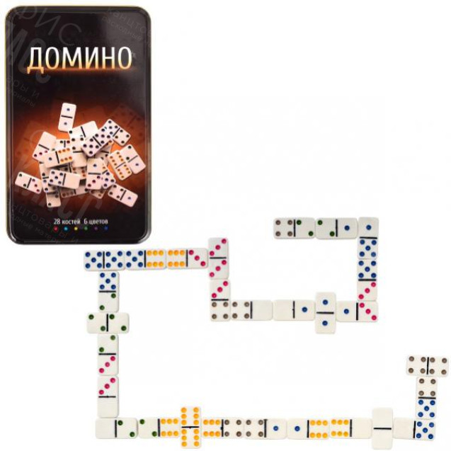 ДОМИНО В ЖЕСТЯНОМ БОКСЕ 341-158