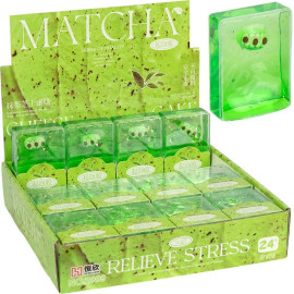 ИГРУШКА-АНТИСТРЕСС СЛАЙМ В КУБИКЕ "MATCHA" 2009-1 (САЛАТОВЫЙ)