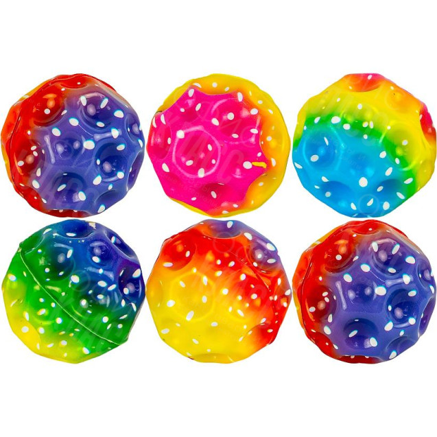 МЯЧ АНТИСТРЕСС ПРЫГАЮЩИЙ 6,3CМ "MOON BALL" 24971-№4