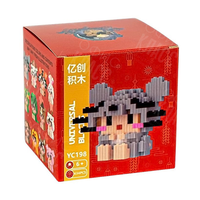 КОНСТРУКТОР ДЕТСКИЙ 3D ФИГУРКА ПИКСЕЛЬНЫЙ YC198
