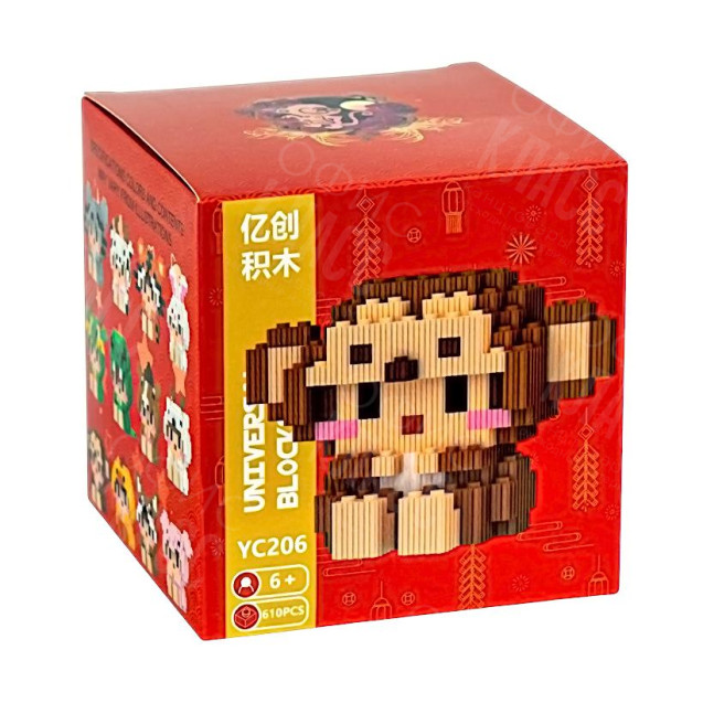 КОНСТРУКТОР ДЕТСКИЙ 3D ФИГУРКА ПИКСЕЛЬНЫЙ YC206