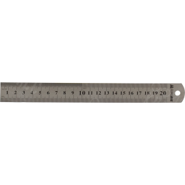 ЛИНЕЙКА BUROMAX 5810-20 20СМ СТАЛЬНАЯ