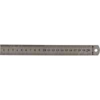ЛИНЕЙКА BUROMAX 5810-20 20СМ СТАЛЬНАЯ