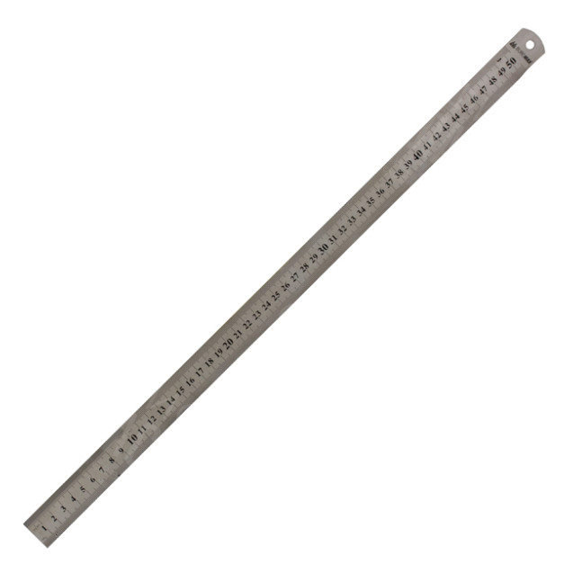 ЛИНЕЙКА BUROMAX 5810-50 50СМ СТАЛЬНАЯ